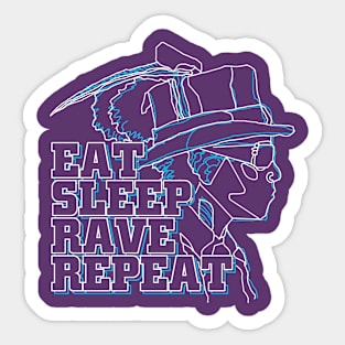 Eat Sleep Rave Repeat Sticker